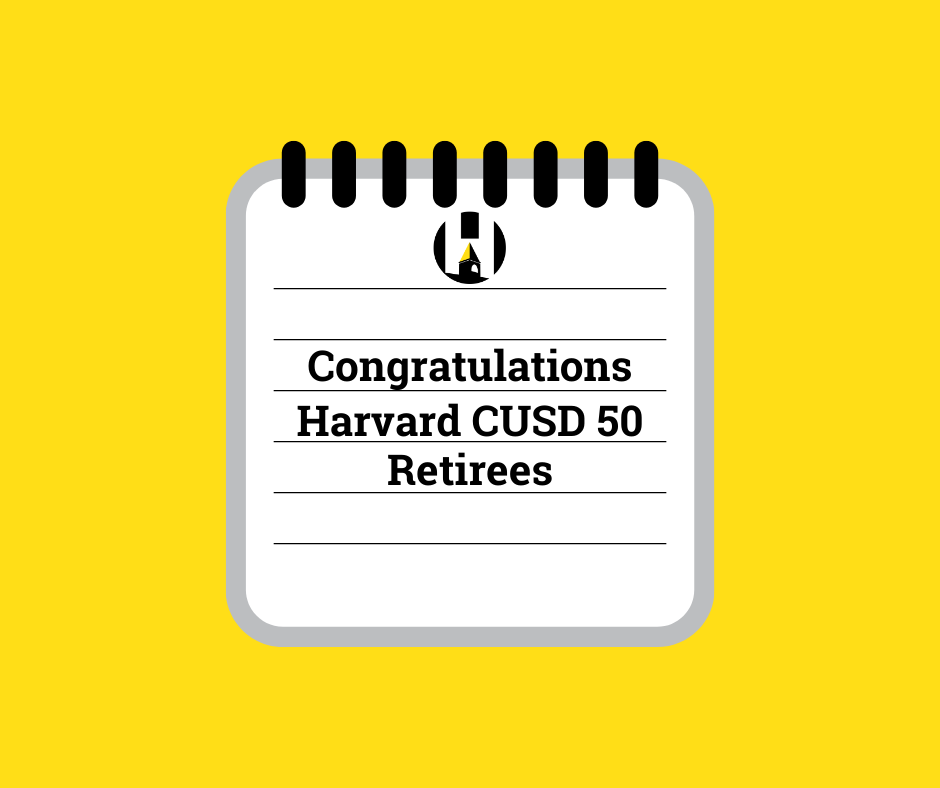 Congratulations Harvard CUSD 50 Retirees