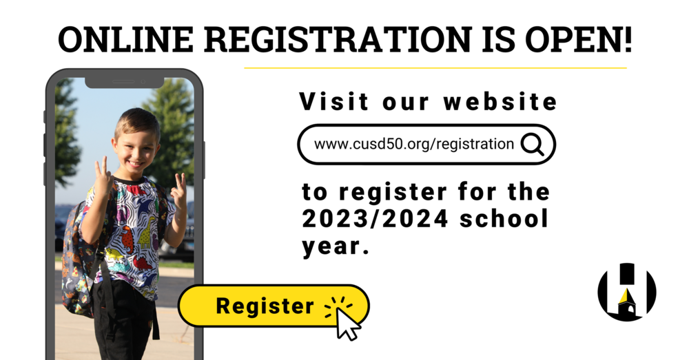Online registration graphic