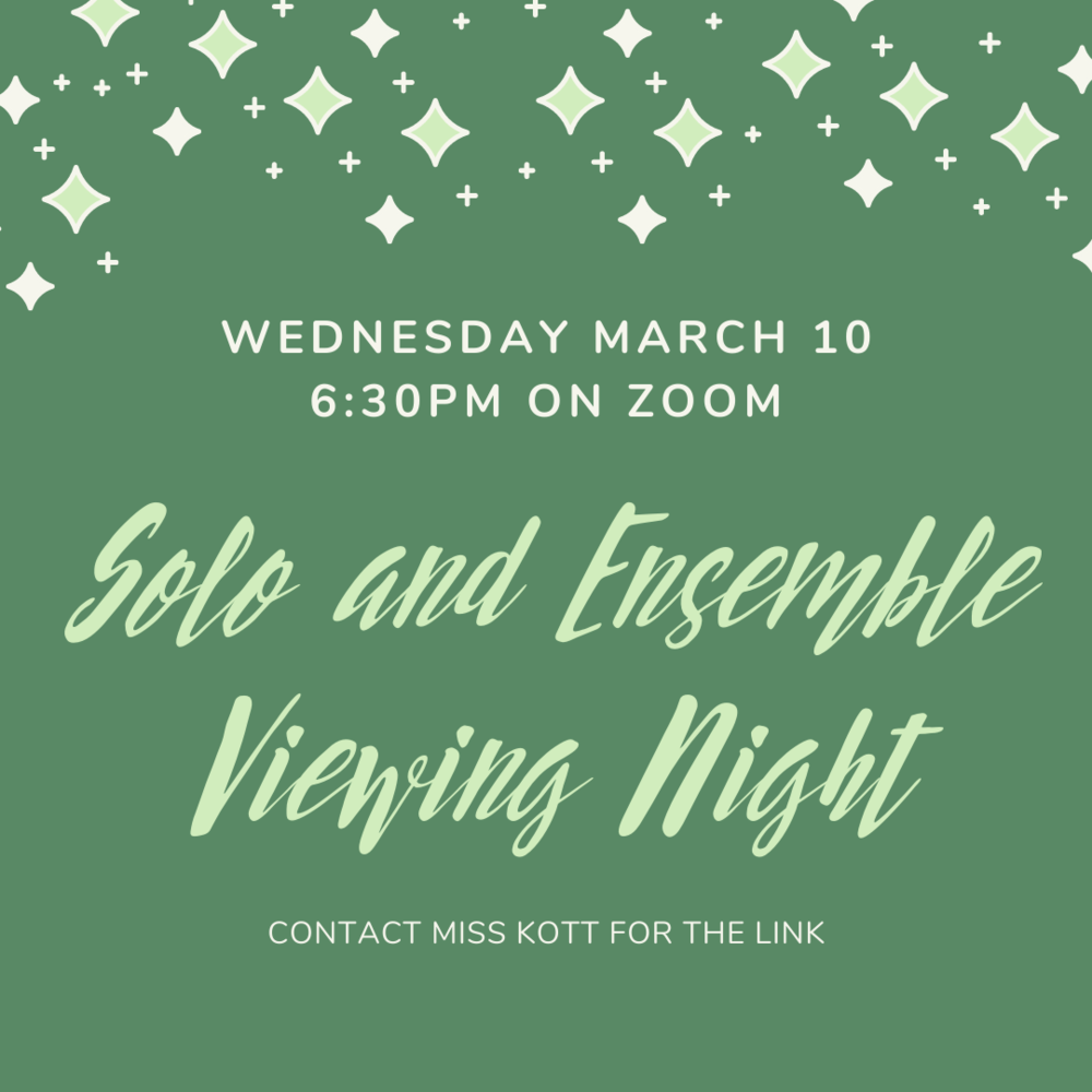 Solo & Ensemble Viewing Night